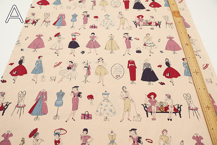 Cotton Muslin Print Fabric Couturiere - Couturière - vol.2 - nomura tailor