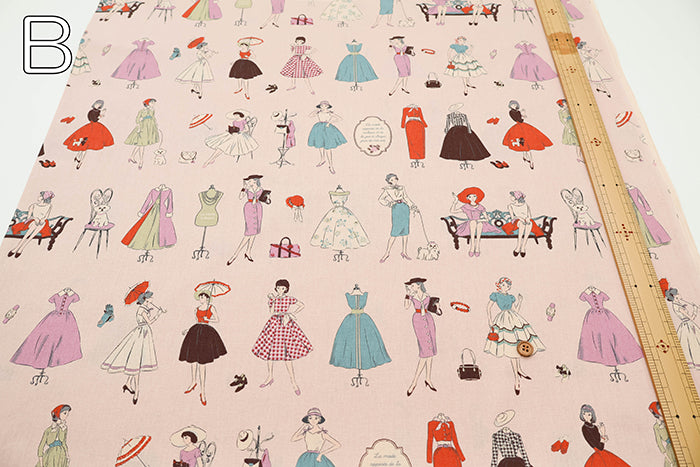 Cotton Muslin Print Fabric Couturiere - Couturière - vol.2 - nomura tailor