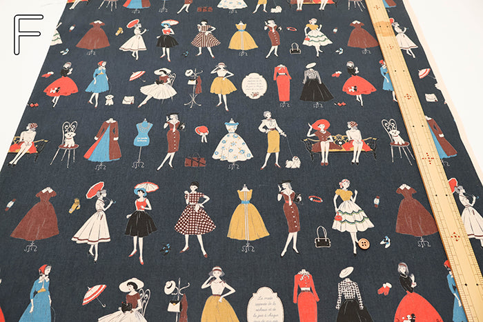 Cotton Muslin Print Fabric Couturiere - Couturière - vol.2 - nomura tailor