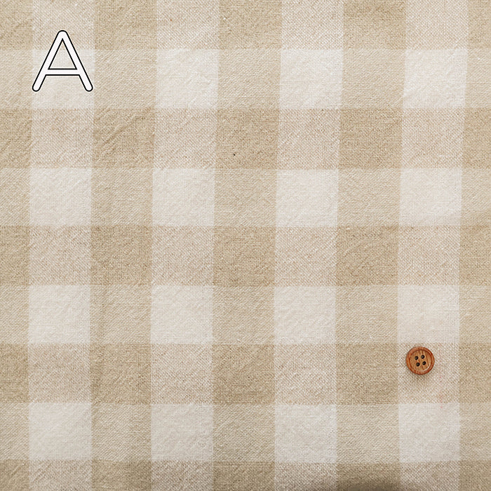 C/L Yarn-dyed Washer Fabric - Gingham Check(Large) - nomura tailor