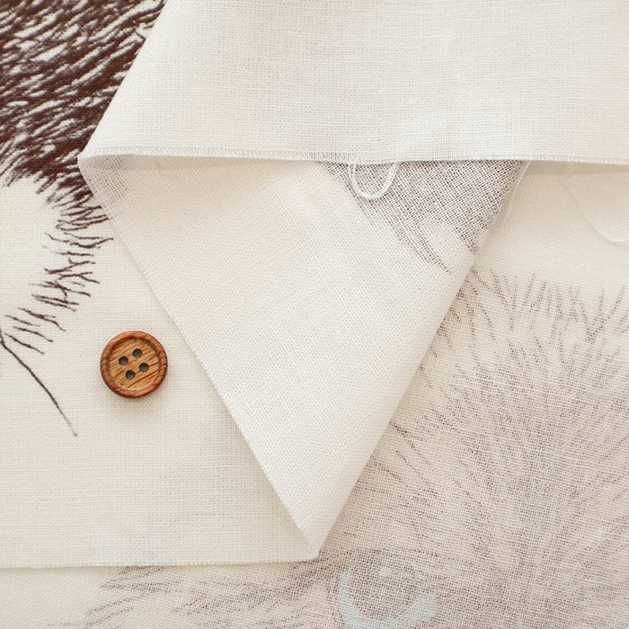 <Patterned Cut> Made in China Cotton Muslin Inkjet-printed Fabric orie kawamura - Cat Face (1 Pattern: Approx. 110cm × 50cm) - nomura tailor