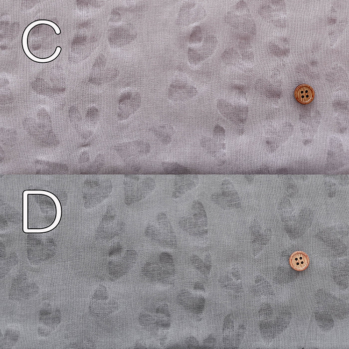 Salt-Shrunk Cotton Single Gauze Fabric - Heart - nomura tailor