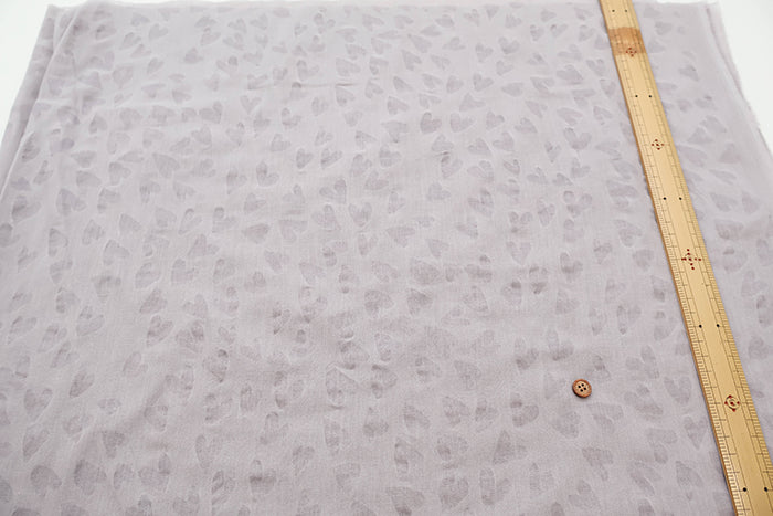 Salt-Shrunk Cotton Single Gauze Fabric - Heart - nomura tailor