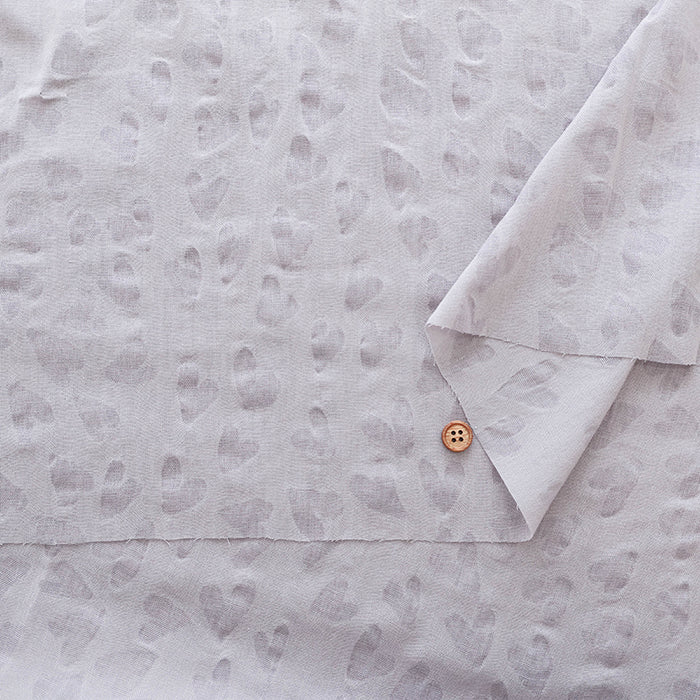 Salt-Shrunk Cotton Single Gauze Fabric - Heart - nomura tailor
