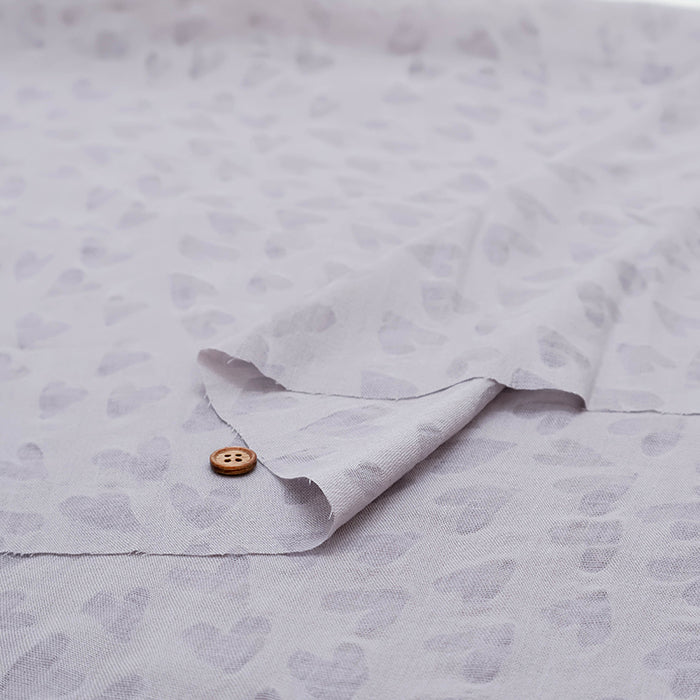 Salt-Shrunk Cotton Single Gauze Fabric - Heart - nomura tailor