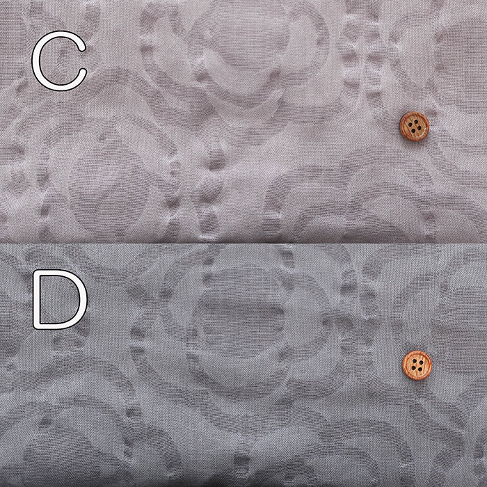 Salt-Shrunk Cotton Single Gauze Fabric - Flower - nomura tailor