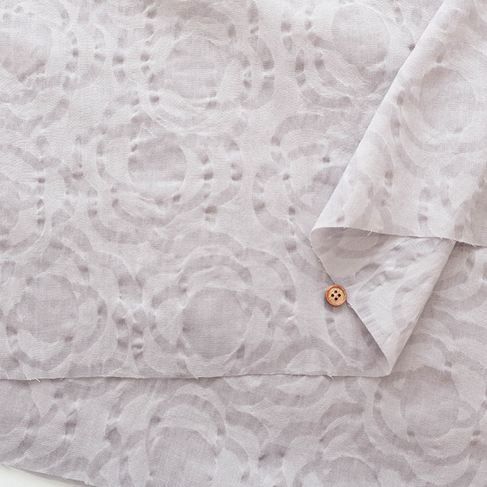 Salt-Shrunk Cotton Single Gauze Fabric - Flower - nomura tailor