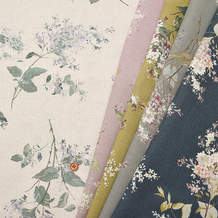C/L muslin Printed Fabric - Flower - nomura tailor