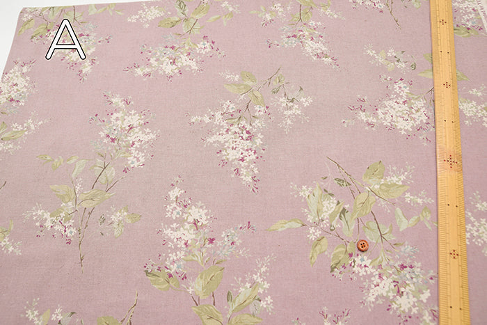 C/L muslin Printed Fabric - Flower - nomura tailor