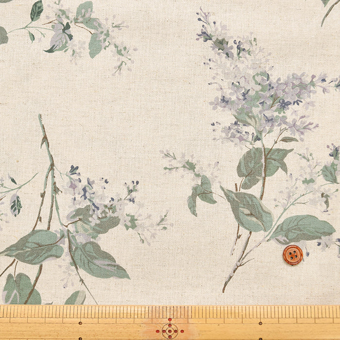 C/L muslin Printed Fabric - Flower - nomura tailor
