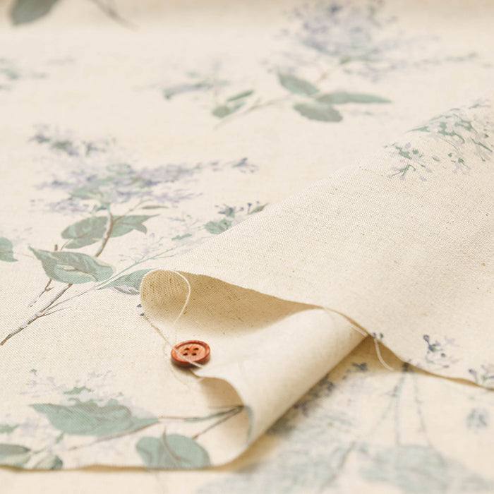 C/L muslin Printed Fabric - Flower - nomura tailor