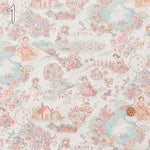 Cotton muslin Printed Fabric - Little House in the Meadow - nomura tailor