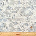 Cotton muslin Printed Fabric - Little House in the Meadow - nomura tailor