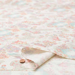 Cotton muslin Printed Fabric - Little House in the Meadow - nomura tailor