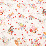 Cotton Sheeting Print Fabric – Soft Chintz Finish – Atsuko Matsuyama – Retro - nomura tailor