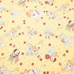 Cotton Sheeting Print Fabric – Soft Chintz Finish – Atsuko Matsuyama – Retro - nomura tailor