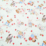 Cotton Sheeting Print Fabric – Soft Chintz Finish – Atsuko Matsuyama – Retro - nomura tailor