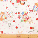 Cotton Sheeting Print Fabric – Soft Chintz Finish – Atsuko Matsuyama – Retro - nomura tailor