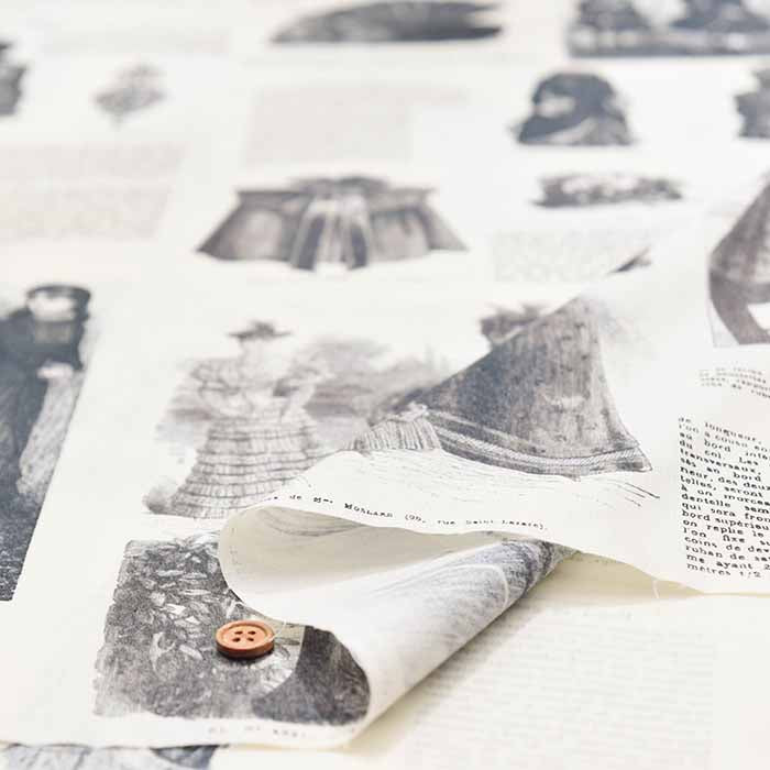 Cotton Shirting Print Fabric - Michiko Sonobe - Victoria - nomura tailor