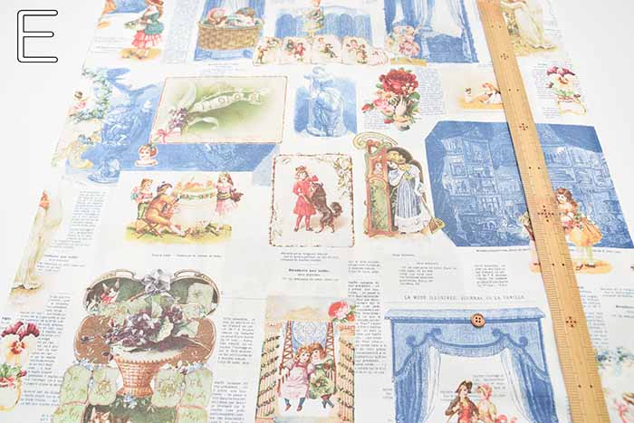Cotton Shirting Print Fabric - Michiko Sonobe - Victoria - nomura tailor