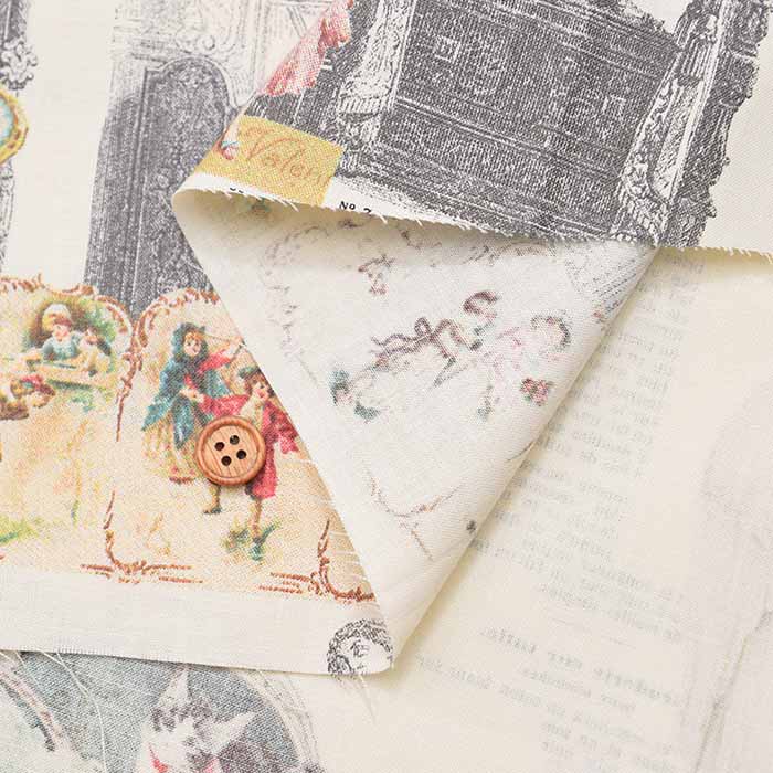Cotton Shirting Print Fabric - Michiko Sonobe - Victoria - nomura tailor