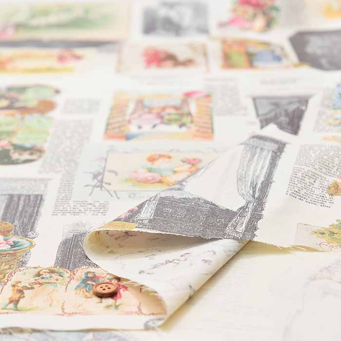 Cotton Shirting Print Fabric - Michiko Sonobe - Victoria - nomura tailor