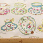 Cotton Shirting Fabric (Using Myufan Yarn) - Tea Cup - nomura tailor