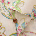 Cotton Shirting Fabric (Using Myufan Yarn) - Tea Cup - nomura tailor