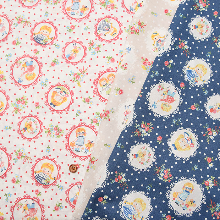 Cotton muslin Printed Fabric - One Mile Roses Girl - nomura tailor