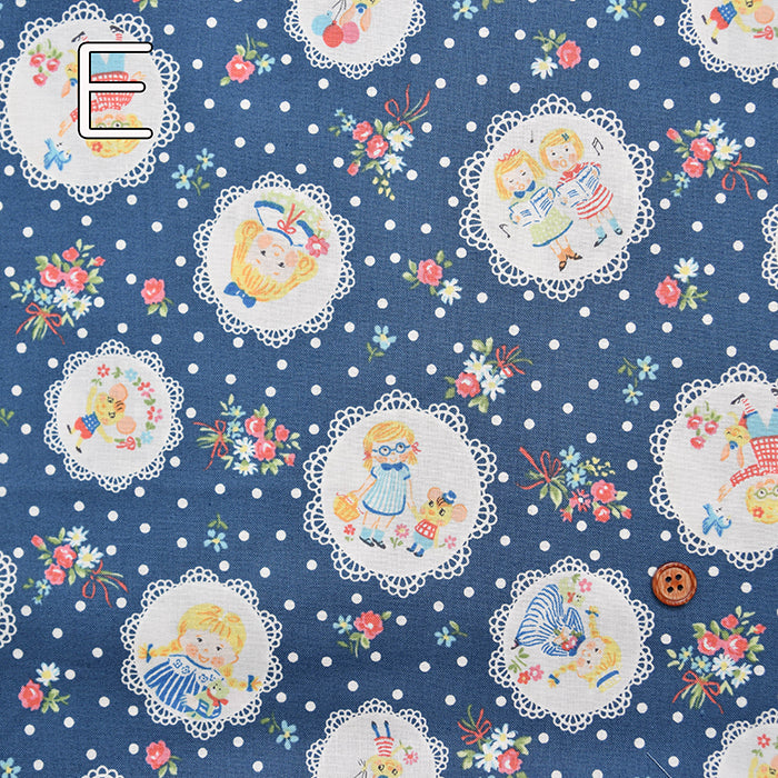 Cotton muslin Printed Fabric - One Mile Roses Girl - nomura tailor