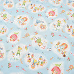 Cotton muslin Printed Fabric - One Mile Roses Fairy Tale - nomura tailor