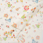 Cotton muslin Printed Fabric - One Mile Roses Fairy Tale - nomura tailor