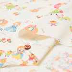 Cotton muslin Printed Fabric - One Mile Roses Fairy Tale - nomura tailor