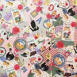 Cotton Shirting Fabric - Sobakasu-Kids Cat’s Collection - nomura tailor