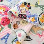 Cotton Shirting Fabric - Sobakasu-Kids Cat’s Collection - nomura tailor