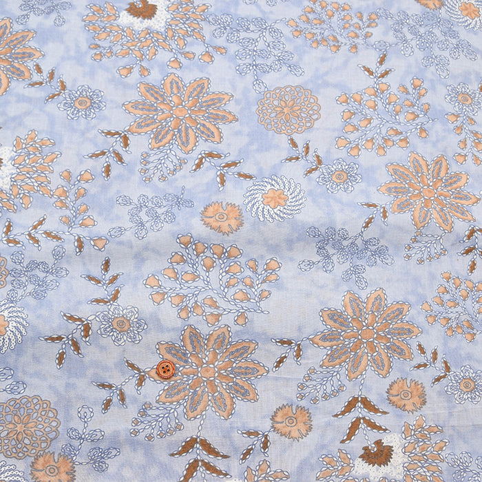 Indian-made Cotton Multicolor Print Fabric - nomura tailor