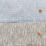 Cotton Ripple-printed Fabric - Wavy Stripe - nomura tailor