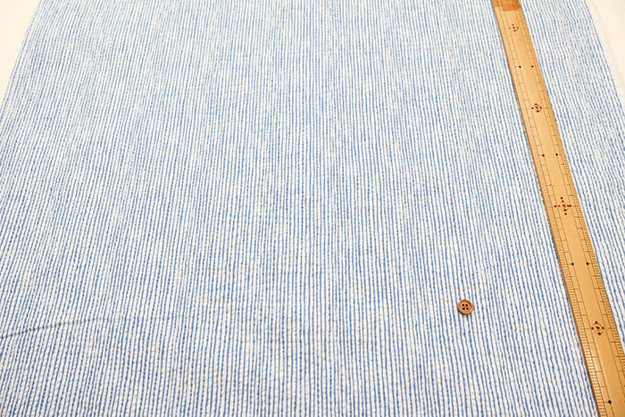 Cotton Ripple-printed Fabric - Wavy Stripe - nomura tailor