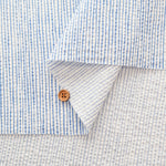 Cotton Ripple-printed Fabric - Wavy Stripe - nomura tailor
