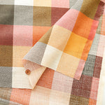 Cotton Slub Fabric -  Check - nomura tailor