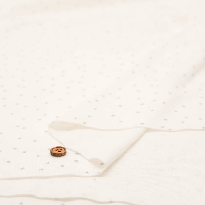 Cotton Smooth Lame (Glitter) Fabric - Star - nomura tailor