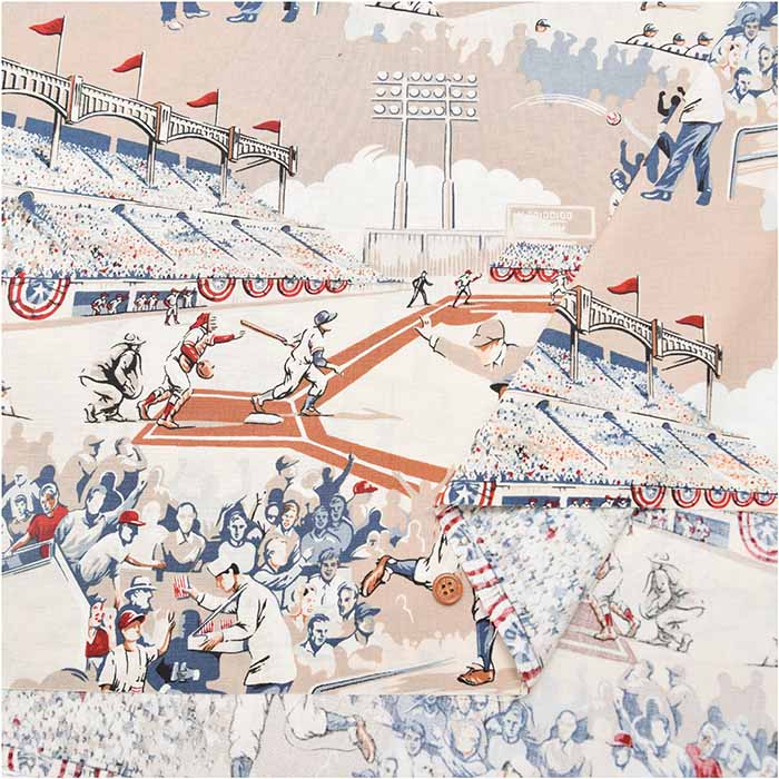 USA Cotton - ALEXANDER HENRY - American Pastime - nomura tailor