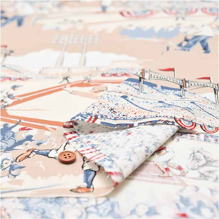 USA Cotton - ALEXANDER HENRY - American Pastime - nomura tailor