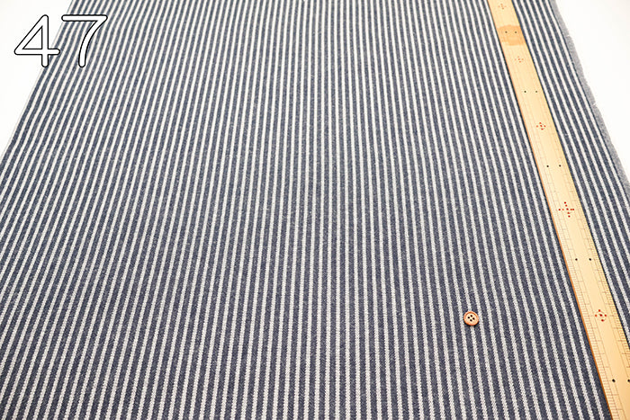 Cotton Twill Yarn-dyed Jacquard Fabric - Striped - nomura tailor