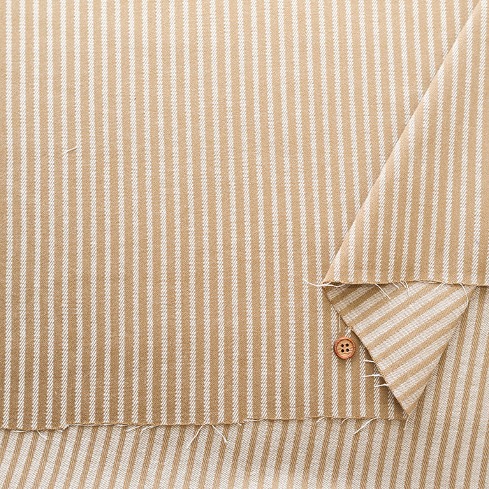 Cotton Twill Yarn-dyed Jacquard Fabric - Striped - nomura tailor