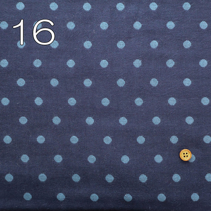 Cotton Yarn-dyed Double Gauze Fabric - Dot - nomura tailor