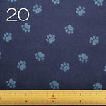 Cotton Yarn-dyed Double Gauze Fabric - Footprints - nomura tailor