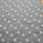 Cotton Yarn-dyed Double Gauze Fabric - Footprints - nomura tailor