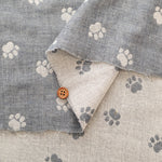 Cotton Yarn-dyed Double Gauze Fabric - Footprints - nomura tailor