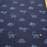 Cotton Yarn-dyed Double Gauze Fabric - Dinosaur Fossils - nomura tailor